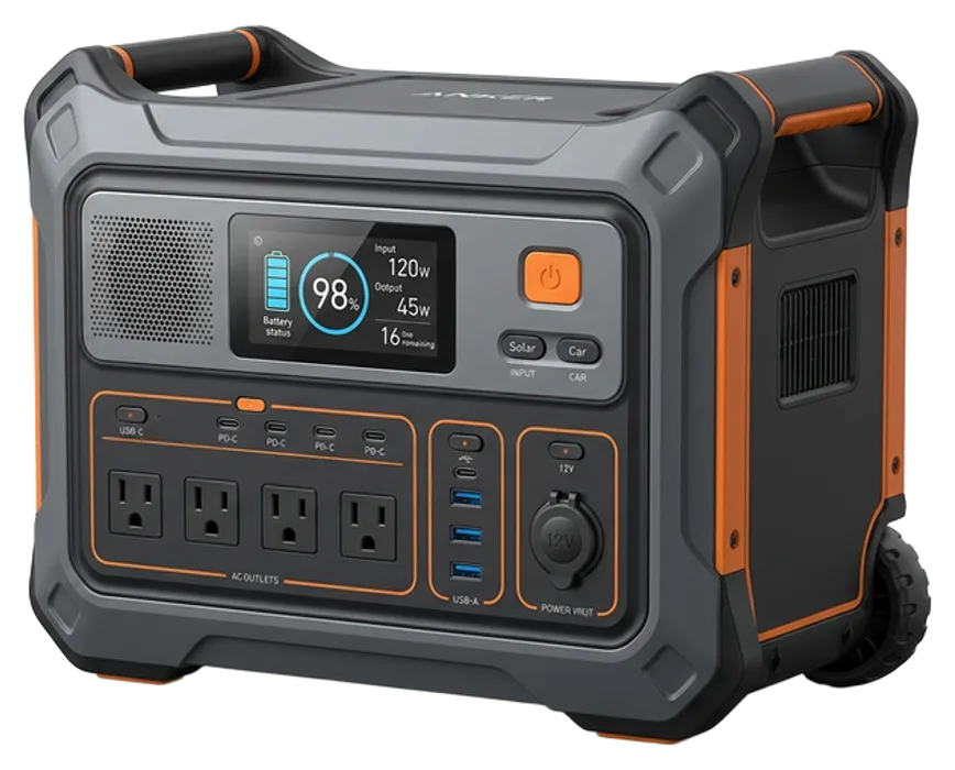 Anker SOLIX F2000 portable power station with TT-30R RV outlet and LiFePO4 battery