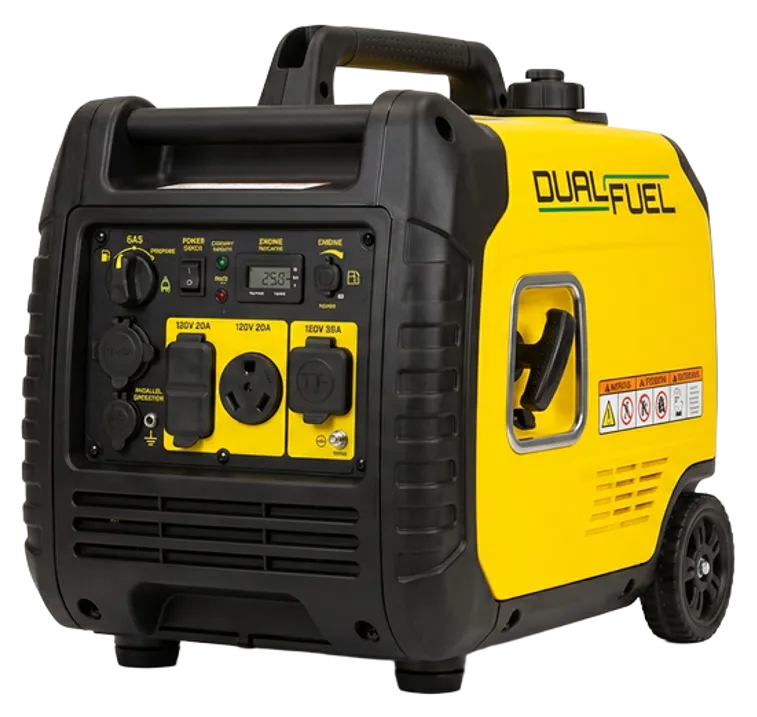 Champion 200991 dual-fuel inverter generator with TT-30R RV outlet and CO Shield